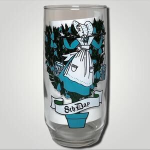 VINTAGE Brockway 12 Days Of Christmas 8th Day Replacement Glassware Drinking